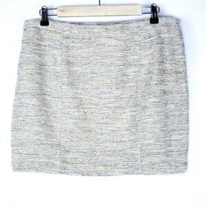 Theory Tweed Metallic Thread Cosmita Mini Skirt Womens 12